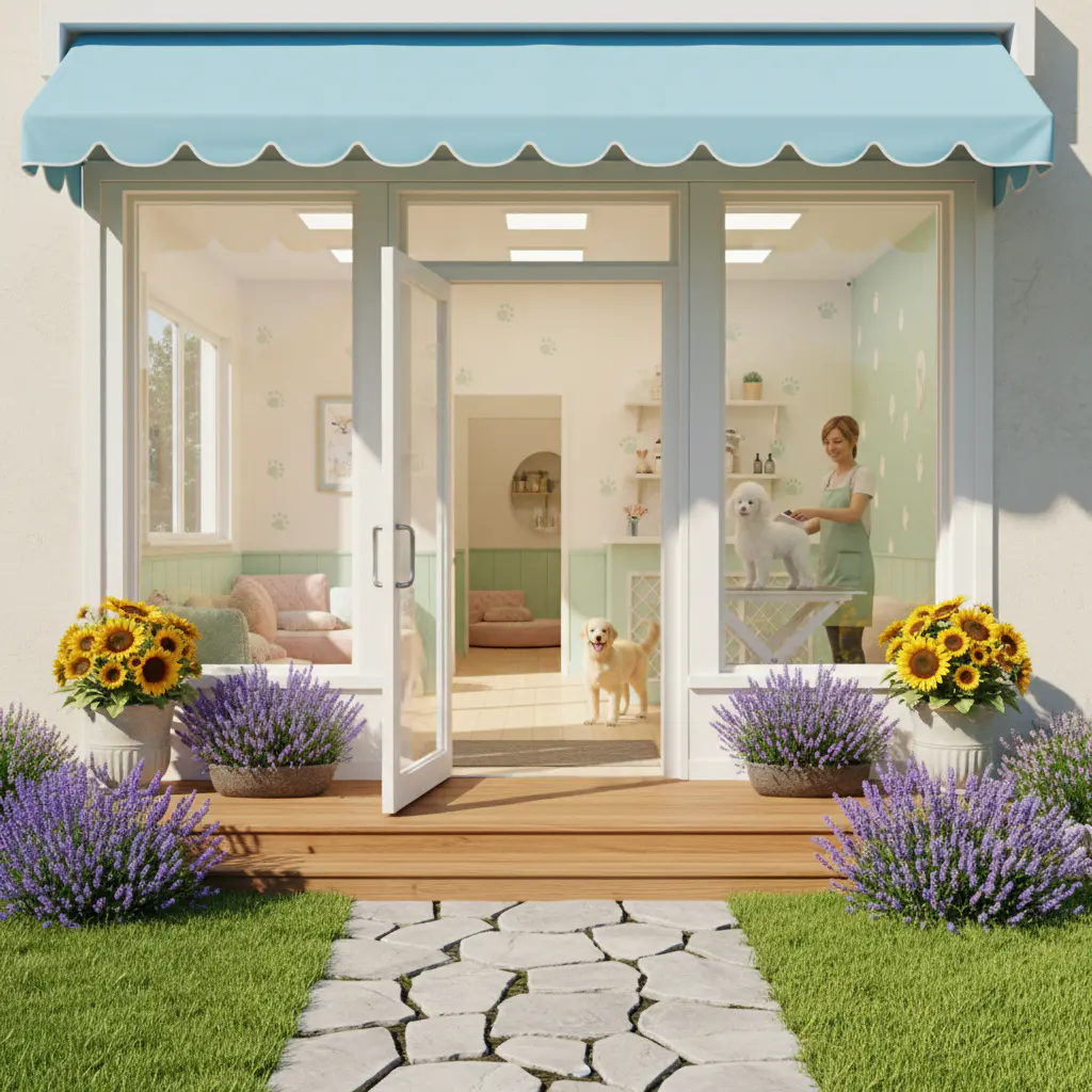 HappyPaws Salon Entrance