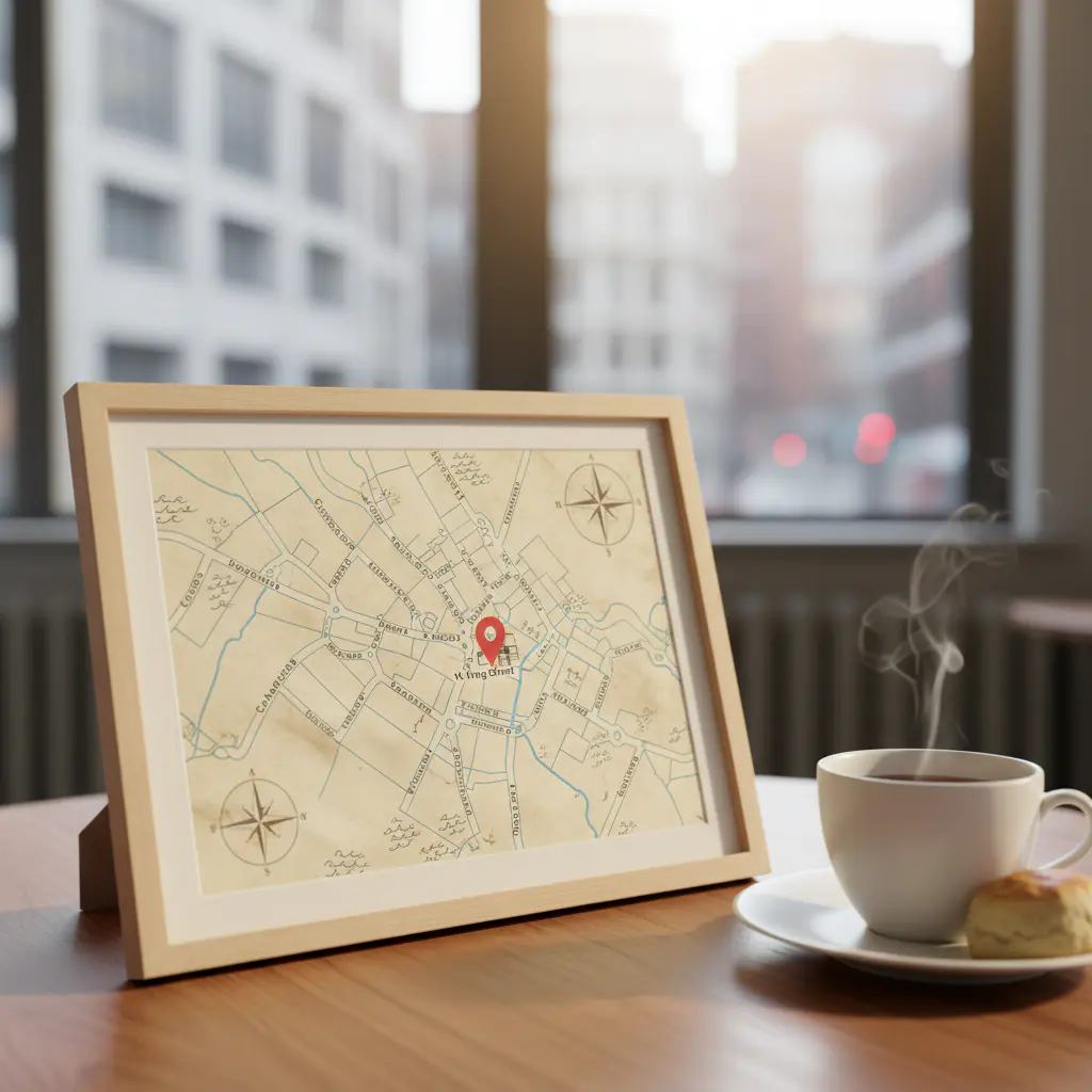 Map showing 10 King St, Manchester location